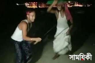 142129 bangladesh pratidin Dance2 চৌদ্দগ্রামে যুবককে কোপানোর পর রামদা হাতে নাচ!