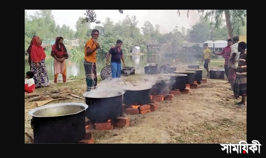 vuri voj বগুড়ায় কলেজ ছুটি দিয়ে নৌকা প্রার্থীর ভুরিভোজ